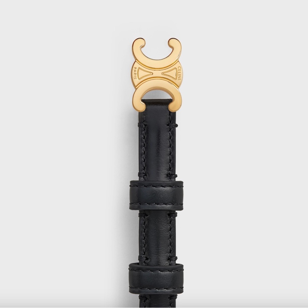 Celine Triomphe Teen Belt Black, size 85
